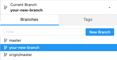 Create Branch Successful