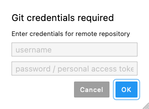 Git Push Credentials