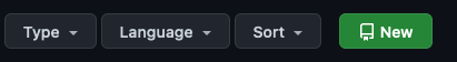 GitHub New Button